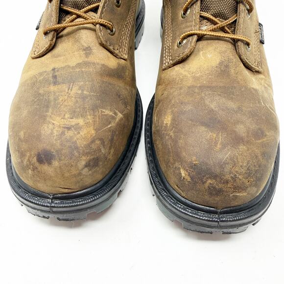 Irish Setter Brown Leather Steel Toe Boots Men\'s Size 8 GUC Waterproof Lace Up main image 6